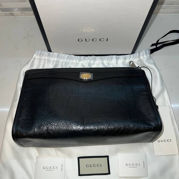 Gucci Morpheus Zip Pouch Leather Pouch - Picture 7 of 10